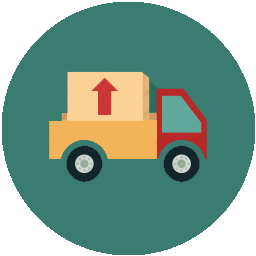 Cargo delivery icon
